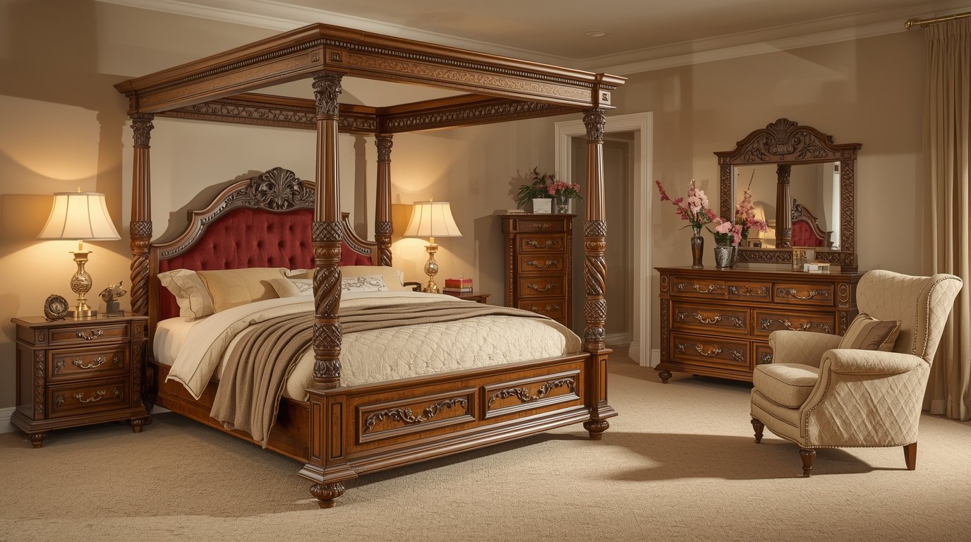 Handcrafted bedroom furniture set by Squabxit
